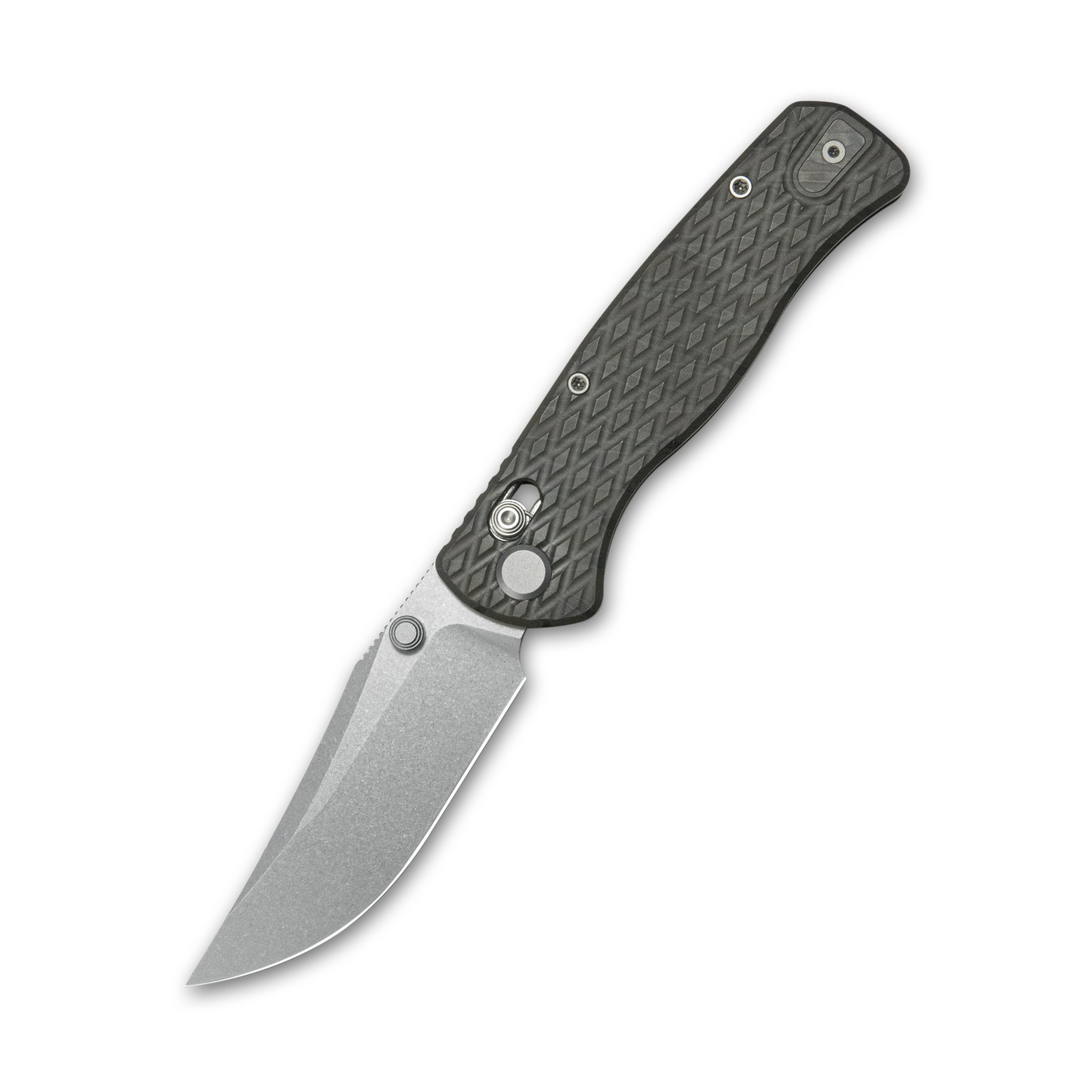 Geo knife Sharp Shadow Axis lock Folding Knife  Tiger Stripe Pattern Flamed 6AL4V Titanium Handle 3.4" Stonewash Bohler M390 Blade GEO2504C