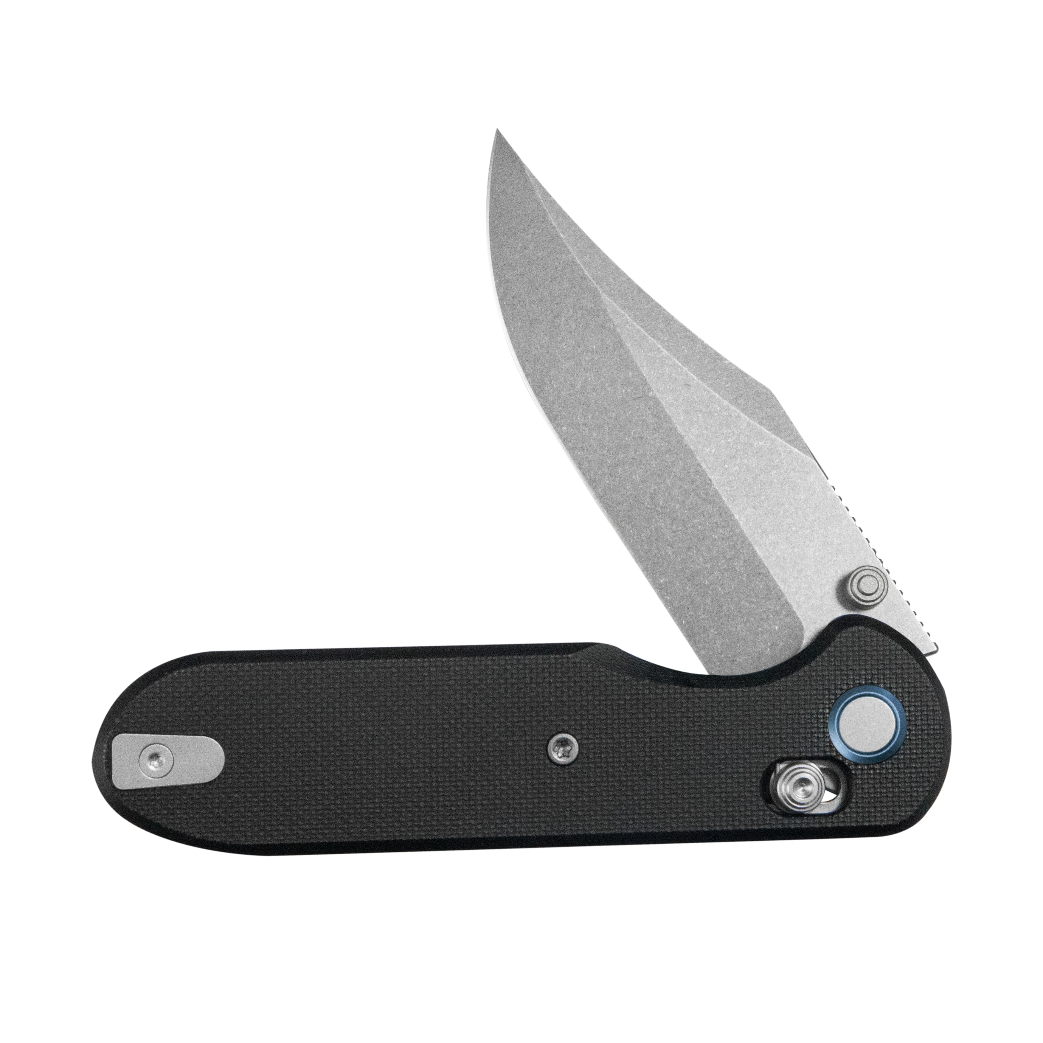 Geo knife Ethereal Cutter Axis lock Folding Knife Black G10 Handle 3.0" Stonewash Bohler M390 Blade GEO2401F