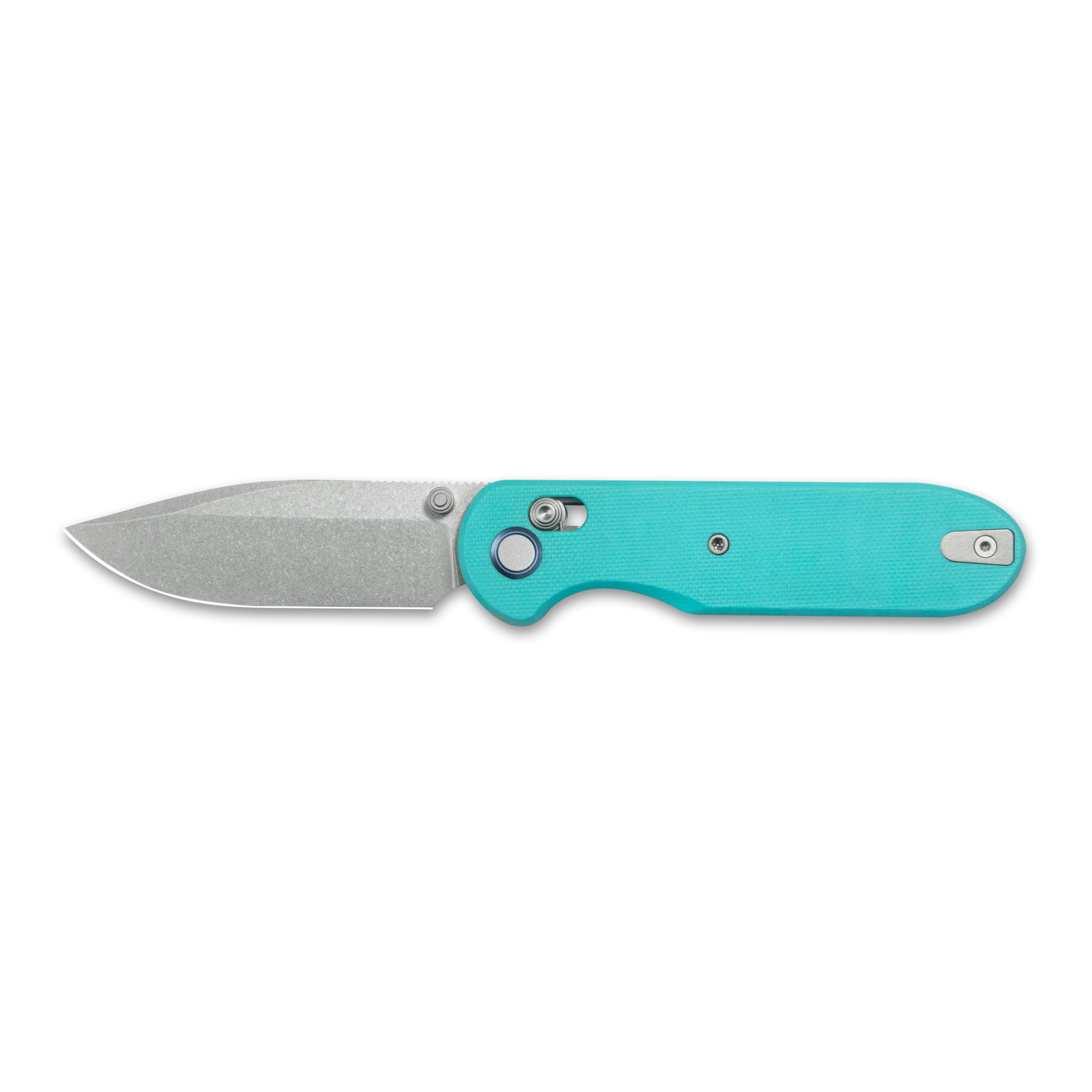 Geo knife Ethereal Cutter Axis lock Folding Knife Tiffany Blue G10 Handle 3.0" Stonewash Bohler M390 Blade GEO2402G
