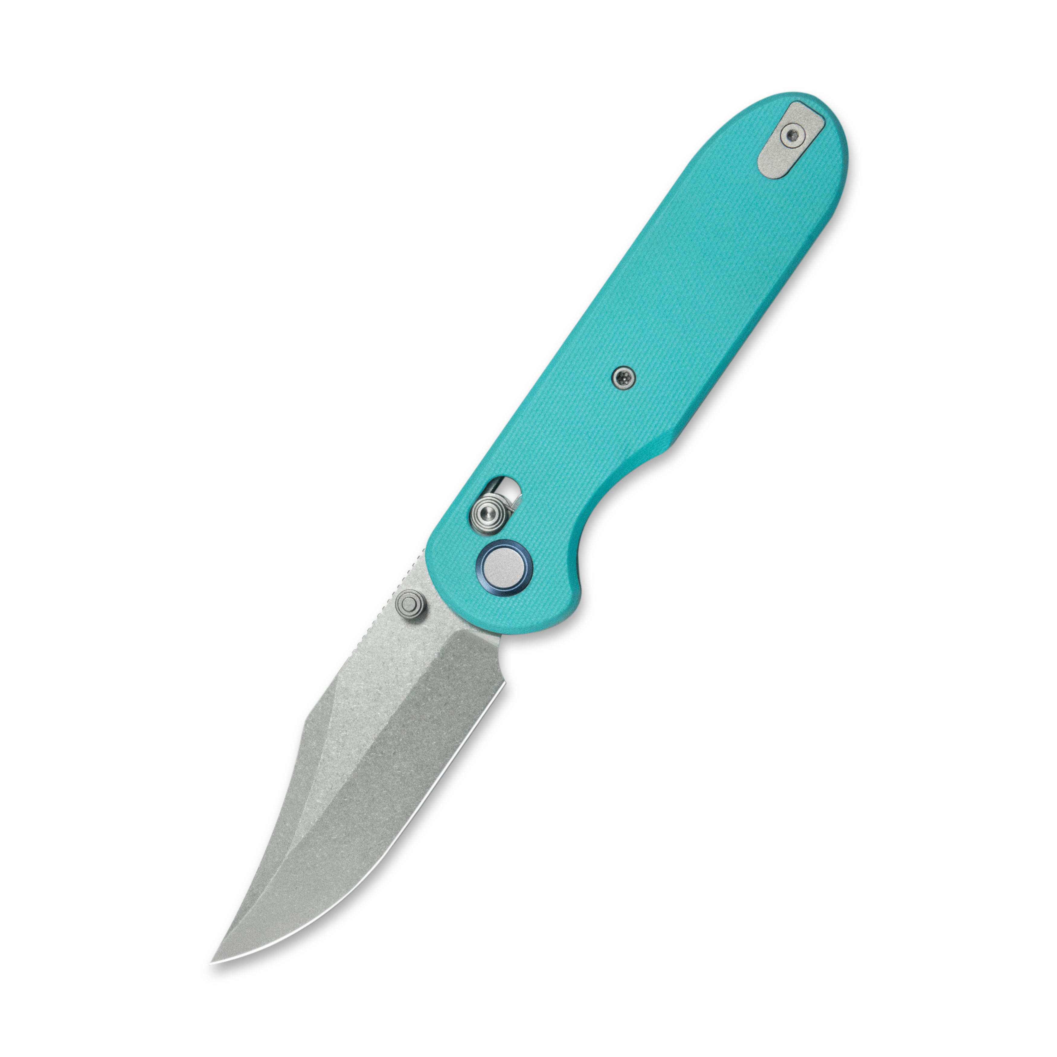 Geo knife Ethereal Cutter Axis lock Folding Knife Tiffany Blue G10 Handle 3.0" Stonewash Bohler M390 Blade GEO2401G